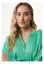 Blouse with embroidery sleeves and back - Image 4