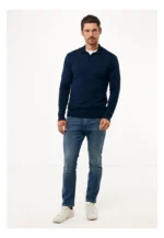 ANDES Knitted long sleeve polo - Image 3