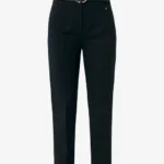 Belted tapered pants
