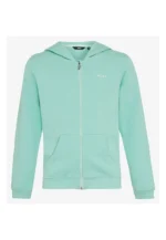 Basic hooded full zip sweater