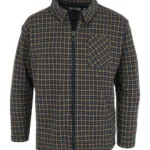 Check bomber jacket
