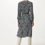 All over printed wrap dress