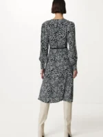 All over printed wrap dress