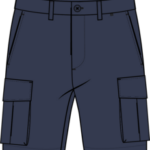 Cotton cargo shorts
