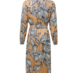 Graphic flower print dress