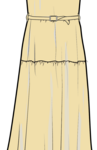 Linen mix slub dress